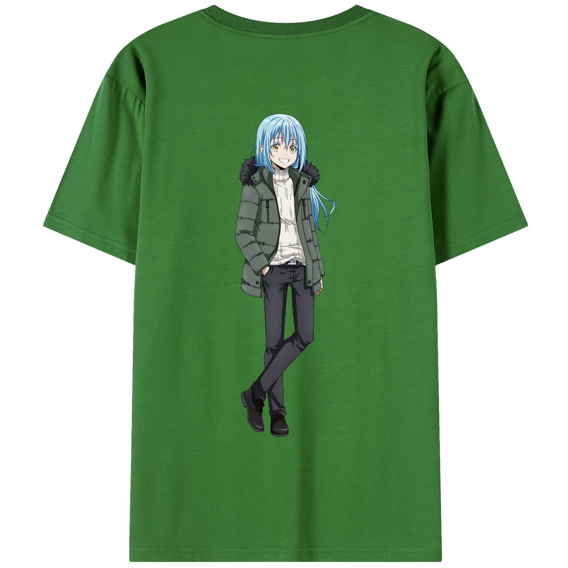 （画像用） 転スラ Regarding Reincarnated to Slime レディース半袖Tシャツ(バックプリント)